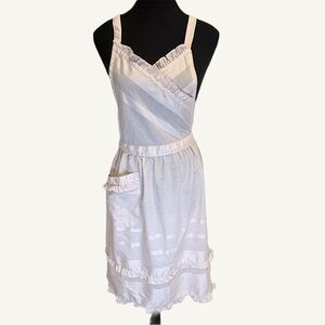 Philippe Venet Vintage Pink Ruffle Apron Pinafore Japan Designer JAA